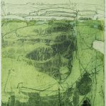 Closed shape 2 | mixed media on paper glued on board 28x25 cm, 2021