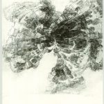 Torri - Implosion | etching on zinc 70x60 cm, 2018