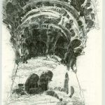 Torri - Interferenze | etching on zinc 100 x 60 cm, 2015