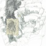Volo Fermo | drawing and collage on paper| 56x76 cm, 2021